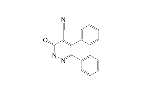 2,3-Dihydro-3-oxo-5,6-diphenyl-4-pyridazinecarbonitrile