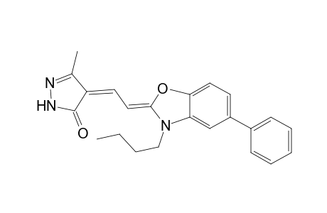 3H-pyrazol-3-one, 4-[2-(3-butyl-5-phenyl-2(3H)-benzoxazolylidene)ethylidene]-2,4-dihydro-5-methyl-