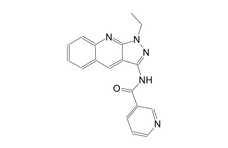 N-(1-ethyl-1H-pyrazolo[3,4-b]quinolin-3-yl)nicotinamide