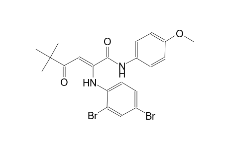 2-hexenamide, 2-[(2,4-dibromophenyl)amino]-N-(4-methoxyphenyl)-5,5-dimethyl-4-oxo-, (2Z)-