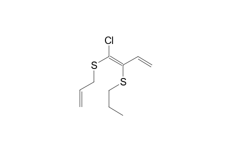 1-Allylthio-1-chloro-2-propylthio-1,3-butadiene