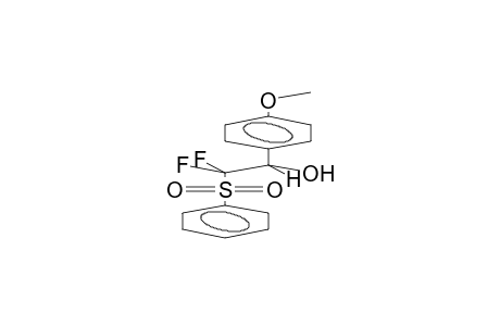 2,2-DIFLUORO-1-(4-METHOXYPHENYL)-2-PHENYLSULPHONYLETHANOL