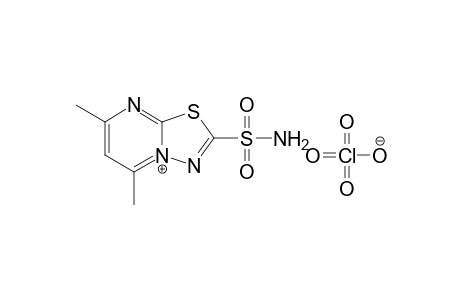 5,7-Dimethyl-[1,3,4]thiadiazolo[3,2-a]pyrimidin-4-ium-2-sulfonamide perchlorate