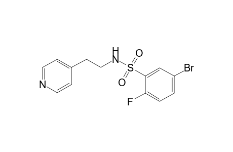 5-Bromo-2-fluoro-N-[2-(4-pyridinyl)ethyl]benzenesulfonamide