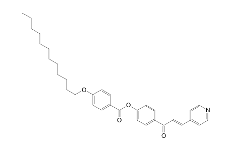 (E)-4-(3-(pyridin-4-yl)acryloyl)phenyl 4-(dodecyloxy)benzoate