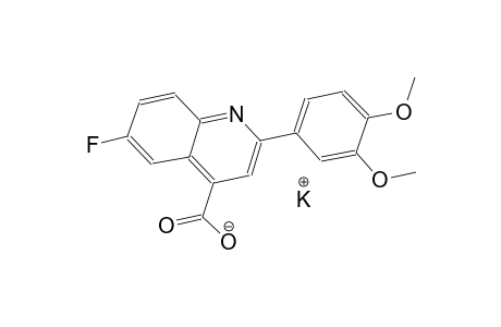 potassium 2-(3,4-dimethoxyphenyl)-6-fluoro-4-quinolinecarboxylate