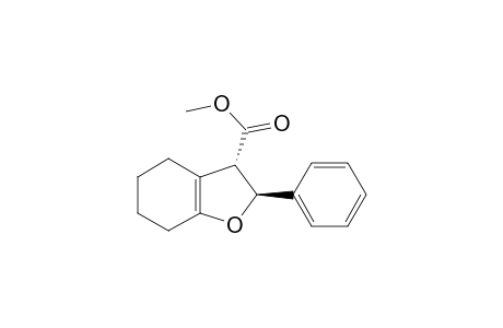 3-Benzofurancarboxylic acid, 2,3,4,5,6,7-hexahydro-2-phenyl-, methyl ester, trans-