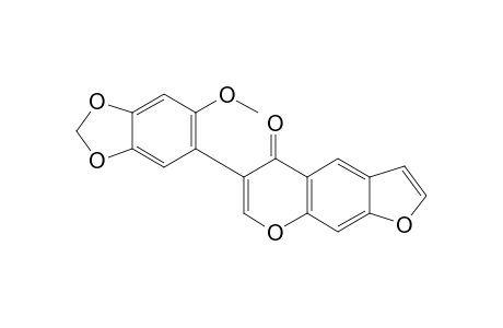 6-(6-methoxy-1,3-benzodioxol-5-yl)-5H-furo[3,2-g][1]benzopyran-5-one