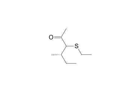 (4S)-3-ethylthio-4-methyl-2-hexanone
