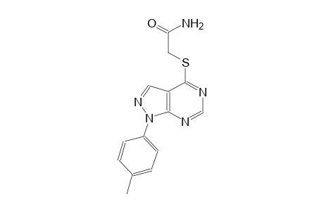 2-{[1-(4-methylphenyl)-1H-pyrazolo[3,4-d]pyrimidin-4-yl]sulfanyl}acetamide