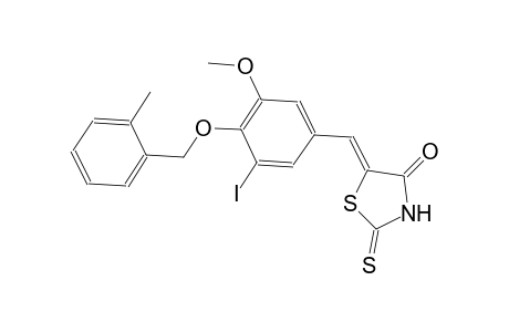 (5Z)-5-{3-iodo-5-methoxy-4-[(2-methylbenzyl)oxy]benzylidene}-2-thioxo-1,3-thiazolidin-4-one
