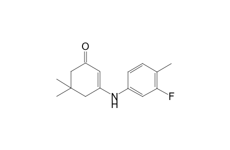 3-(3-Fluoro-4-methyl-phenylamino)-5,5-dimethyl-cyclohex-2-enone