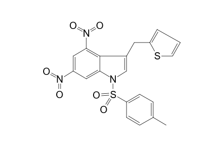 1-(4-Methylphenyl)sulfonyl-4,6-dinitro-3-(thiophen-2-ylmethyl)indole