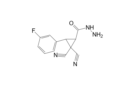 2,2-Dicyano-3-(3-fluorophenyl)cyclopropanecarbohydrazide