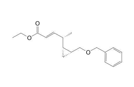 Ethyl (E), (4S)-4-{(1R,2R)-2-[(Benzyloxy)methyl]cyclopropyl}pent-2-enoate