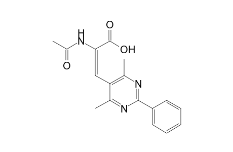 (E)-2-(Acetylamino)-3-(4,6-dimethyl-2-phenylpyrimidin-5-yl)propenoic acid