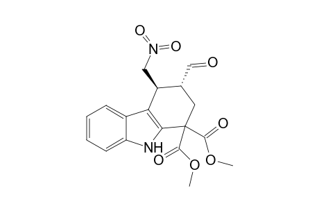 Dimethyl (3R,4S)-3-formyl-4-(nitromethyl)-1,2,3,4-tetrahydrocarbazole-1,1-dicarboxylate