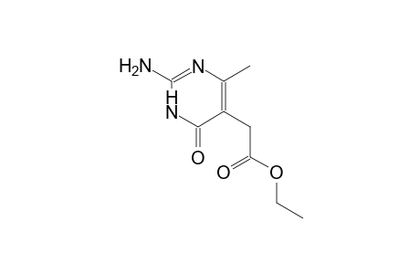 ethyl (2-amino-4-methyl-6-oxo-1,6-dihydro-5-pyrimidinyl)acetate
