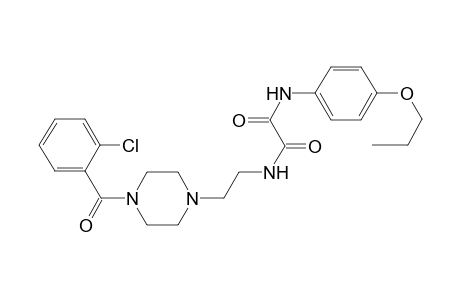 N-[2-[4-(2-chlorobenzoyl)piperazin-1-yl]ethyl]-N'-(4-propoxyphenyl)oxamide