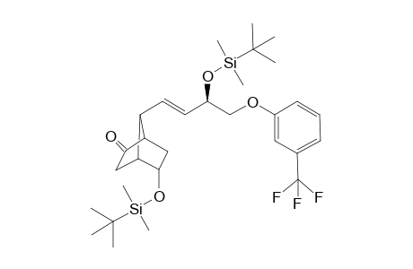 7-Anti-[4-(m-Trifluporomethylphenoxy)-3(R)-tert-butyldimethylsilyloxy-1(E)-butenyl]-5-(S)-endo-tert-butyldimethylsilyloxybicyclo[2.2.1]heptan-2-one