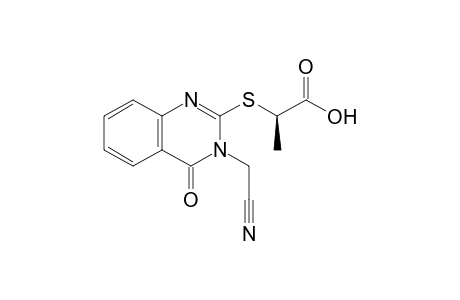 (R,S)-2-[[3-(Cyanomethyl)-3,4-dihydro-4-oxo-2-quinazolinyl]thio]propionic acid