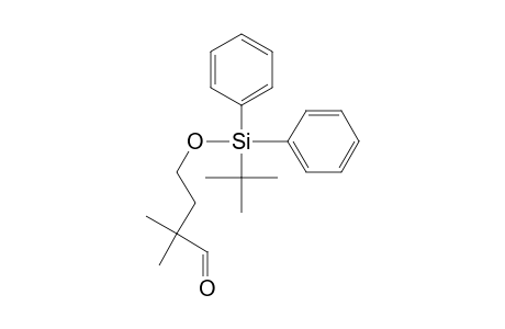 4-[tert-butyl(diphenyl)silyl]oxy-2,2-dimethyl-butyraldehyde
