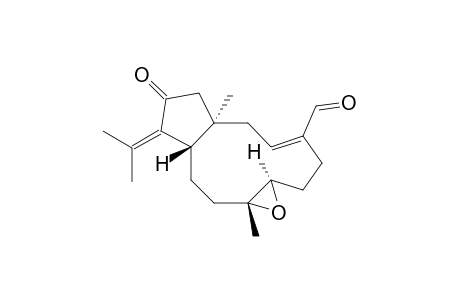 (1R,3Z,7R,8R,11S)-7,8-Epoxy-13-ketodolabell-3-en-16-al