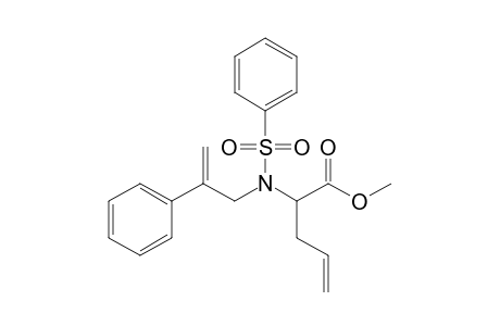 2-[benzenesulfonyl(2-phenylprop-2-enyl)amino]-4-pentenoic acid methyl ester