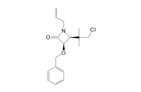 CIS-1-ALLYL-3-BENZYLOXY-4-[(1-CHLORO-1,1-DIMETHYL)-ETHYL]-AZETIDIN-2-ONE