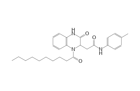 2-(1-decanoyl-3-oxo-1,2,3,4-tetrahydro-2-quinoxalinyl)-N-(4-methylphenyl)acetamide