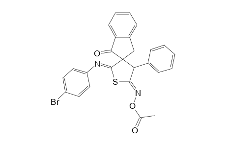 5'-ACETOXYIMINO-2'-(4-BROMOPHENYLIMINO)-4'-PHENYL-1-OXO-2',3',4',5'-TETRAHYDROSPIRO-[INDANE-2,3'-THIOPHENE]