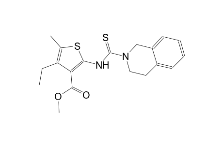 methyl 2-[(3,4-dihydro-2(1H)-isoquinolinylcarbothioyl)amino]-4-ethyl-5-methyl-3-thiophenecarboxylate