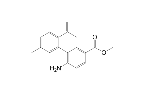 4-Amino-3-(2-isopropenyl-5-methyl-phenyl)benzoic acid methyl ester