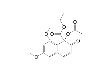1-acetoxy-2-keto-6,8-dimethoxy-naphthalene-1-carboxylic acid ethyl ester