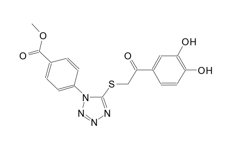 methyl 4-(5-{[2-(3,4-dihydroxyphenyl)-2-oxoethyl]sulfanyl}-1H-tetraazol-1-yl)benzoate