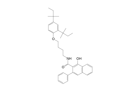 2-Naphthalenecarboxamide, N-[4-[2,4-bis(1,1-dimethylpropyl)phenoxy]butyl]-1-hydroxy-3-phenyl-