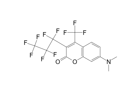3-(heptafluoropropyl)-7-(dimethylamino)-4-(trifluoromethyl)coumarin