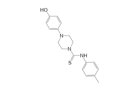 4-(4-Hydroxyphenyl)-N-(4-methylphenyl)-1-piperazinecarbothioamide