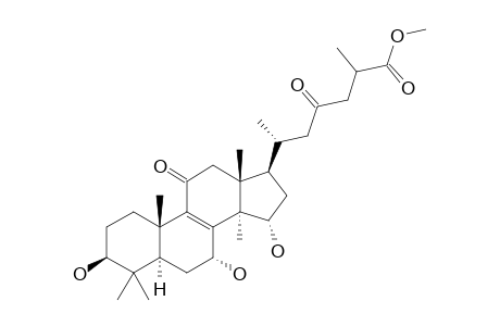 (6R)-4-keto-2-methyl-6-[(3S,5R,7R,10S,13R,14R,15S,17R)-3,7,15-trihydroxy-11-keto-4,4,10,13,14-pentamethyl-1,2,3,5,6,7,12,15,16,17-decahydrocyclopenta[a]phenanthren-17-yl]enanthic acid methyl ester