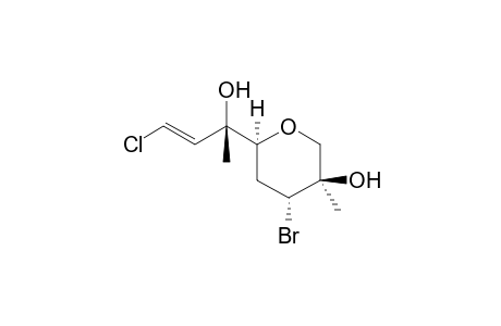 (3R,4R,6S)-4-bromanyl-6-[(E,2S)-4-chloranyl-2-oxidanyl-but-3-en-2-yl]-3-methyl-oxan-3-ol