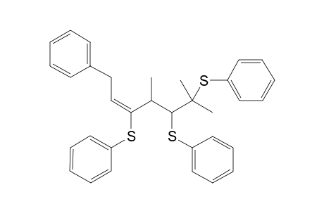 (E) and (Z)-(4R,5S)-4,6-Dimethyl-1-phenyl-3,5,6-tris(phenylthio)hept-2-ene