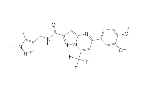 5-(3,4-dimethoxyphenyl)-N-[(1,5-dimethyl-1H-pyrazol-4-yl)methyl]-7-(trifluoromethyl)pyrazolo[1,5-a]pyrimidine-2-carboxamide