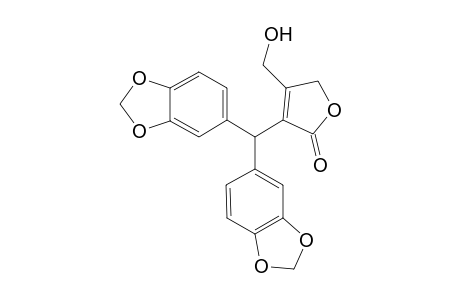 4-[bis(1,3-benzodioxol-5-yl)methyl]-3-(hydroxymethyl)-2H-furan-5-one