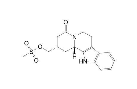 Indolo[2,3-a]quinolizin-4(1H)-one, 2,3,6,7,12,12b-hexahydro-2-[[(methylsulfonyl)oxy]methyl]-, trans-(.+-.)-