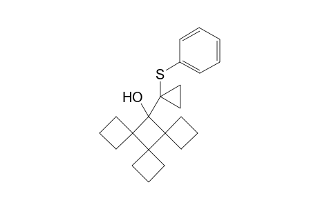 13-[1'-(Phenylsulfanyl)cyclopropyl]trispiro[3.0.3.0.3.1]tridecan-13-ol