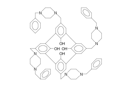 5,11,17,23-Tetrakis(N'-benzyl-N-piperazino-methyl)-25,26,27,28-tetrahydroxy-calix(4)arene
