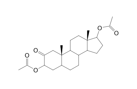 17-(Acetyloxy)-2-oxoandrostan-3-yl acetate