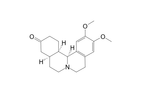 3H-Dibenzo[a,h]quinolizin-3-one, 1,2,4,4a,5,6,8,9,13b,13c-decahydro-11,12-dimethoxy-, (4a.alpha.,13b.alpha.,13c.alpha.)-