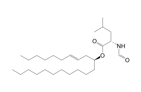 L-Leucine, N-formyl-, 1-(2-nonenyl)dodecyl ester, [S-(E)]-