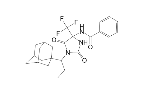 N-[1-[1-(1-adamantyl)propyl]-2,5-bis(oxidanylidene)-4-(trifluoromethyl)imidazolidin-4-yl]benzamide